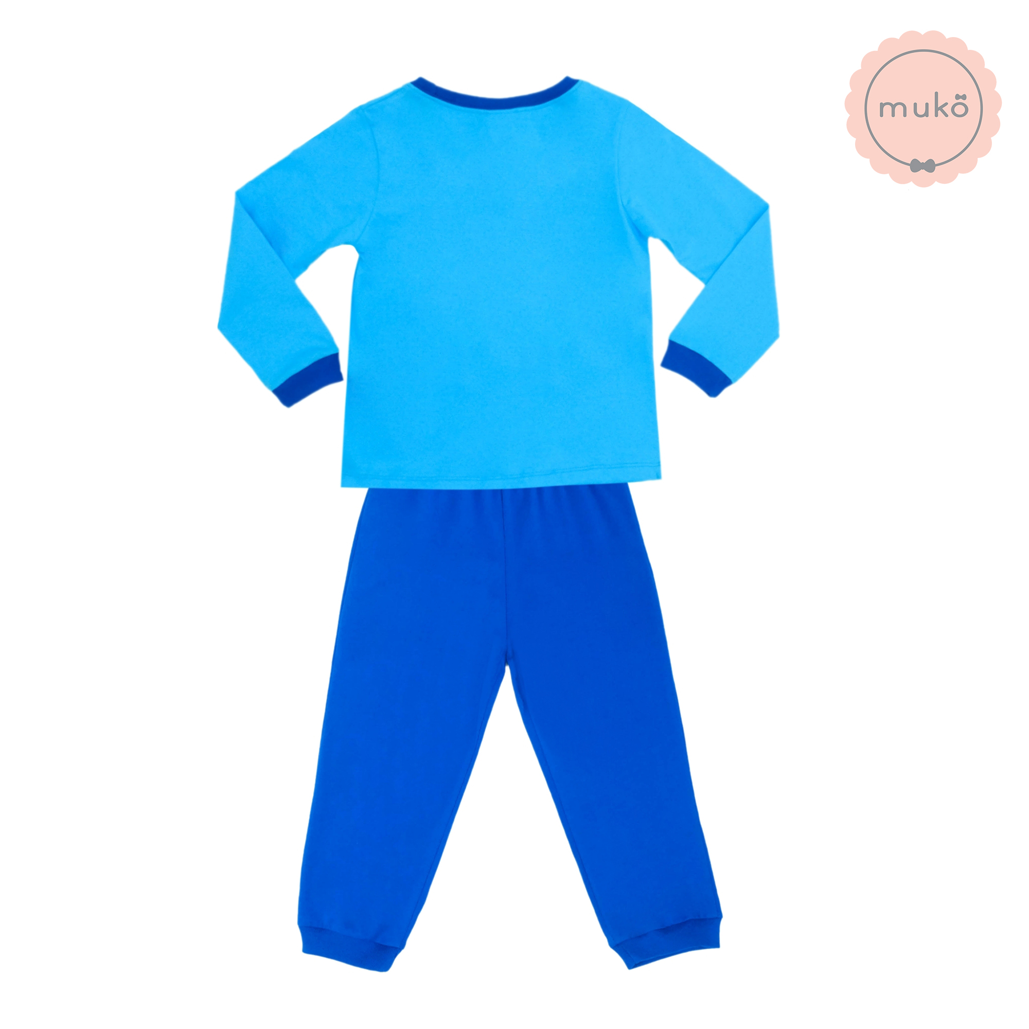 ชุดเด็ก 2-3 ขวบ แขนยาว-ขายาว (Size 3) DPC127-02-3-Blue 3 ลายเจ้าหญิงสโนไวท์ Snow white สีฟ้า (เสื้อฟ้ากางเกงน้ำเงิน)