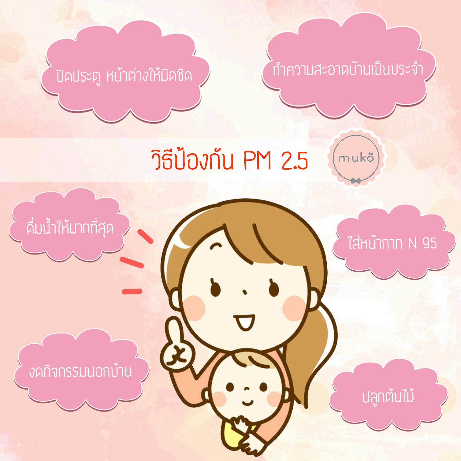 ฝุ่น PM 2.5 อันตรายที่คุณแม่ที่กำลังตั้งครรภ์ ไม่ควรมองข้าม!!