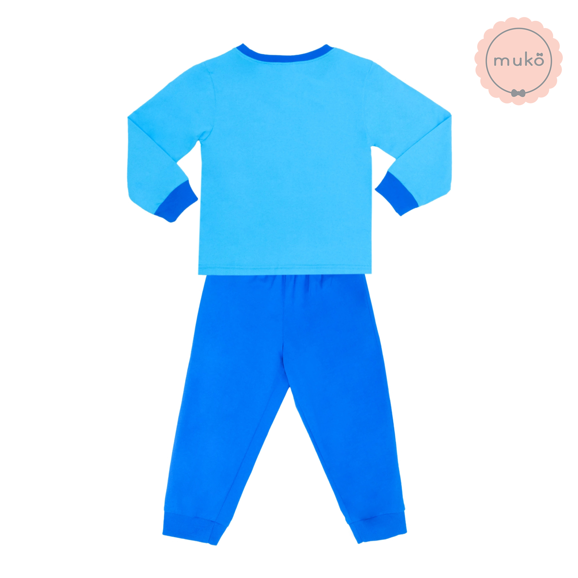 ชุดเด็ก 1-2 ขวบ แขนยาว-ขายาว (Size 2) DMK127-01-3-Blue 2 ลาย มินนี่ Minnie สีฟ้า