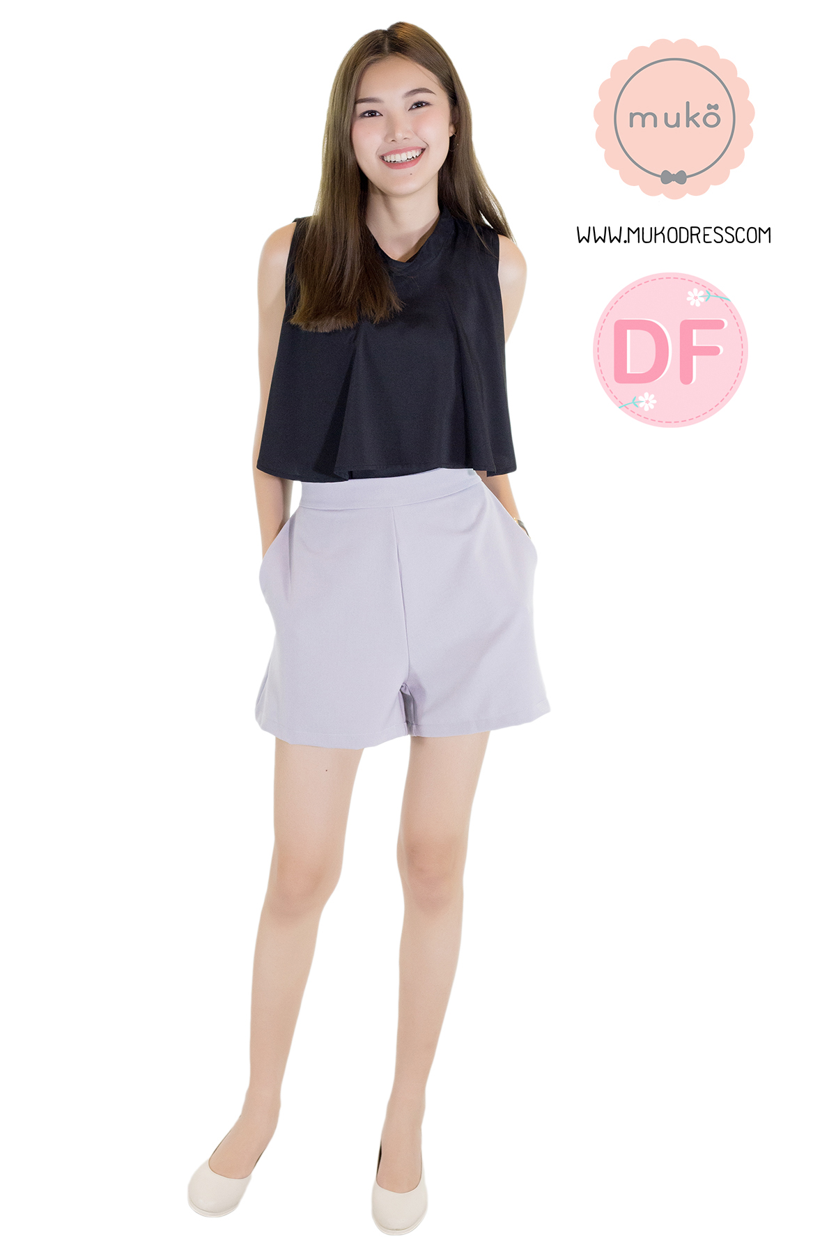 Muko Bryony เสื้อให้นม คลุมท้อง BSL04-001DF สีดำ