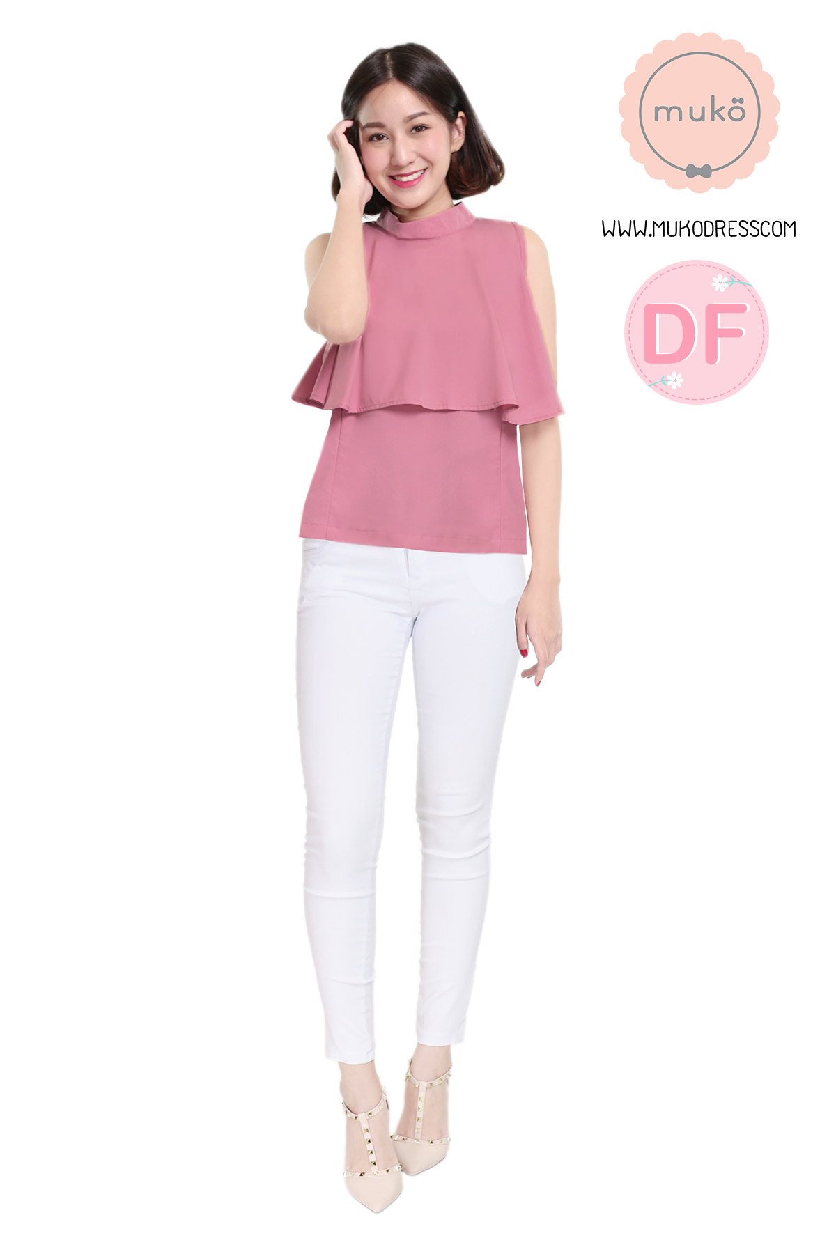 Muko Bryony เสื้อให้นม คลุมท้อง BSL04-014DF สีกะปิ