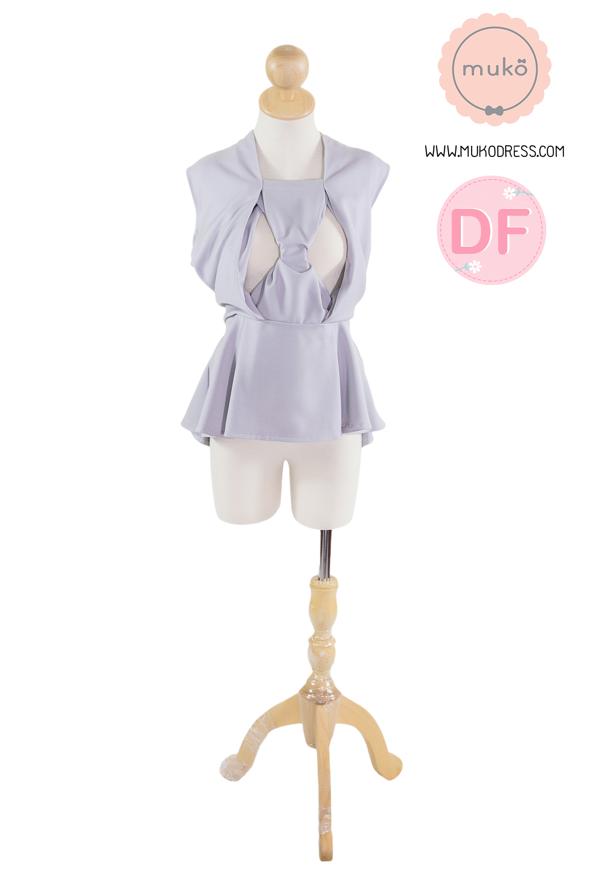 Muko Hana เสื้อให้นม ใส่คลุมท้อง BSL05-006DF สีเทา