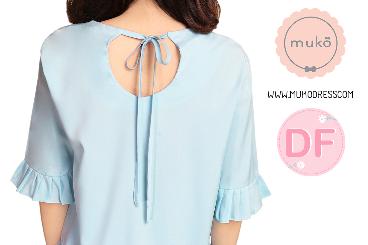 Muko Queens เสื้อให้นม คลุมท้อง BSL09-003DF สีฟ้า