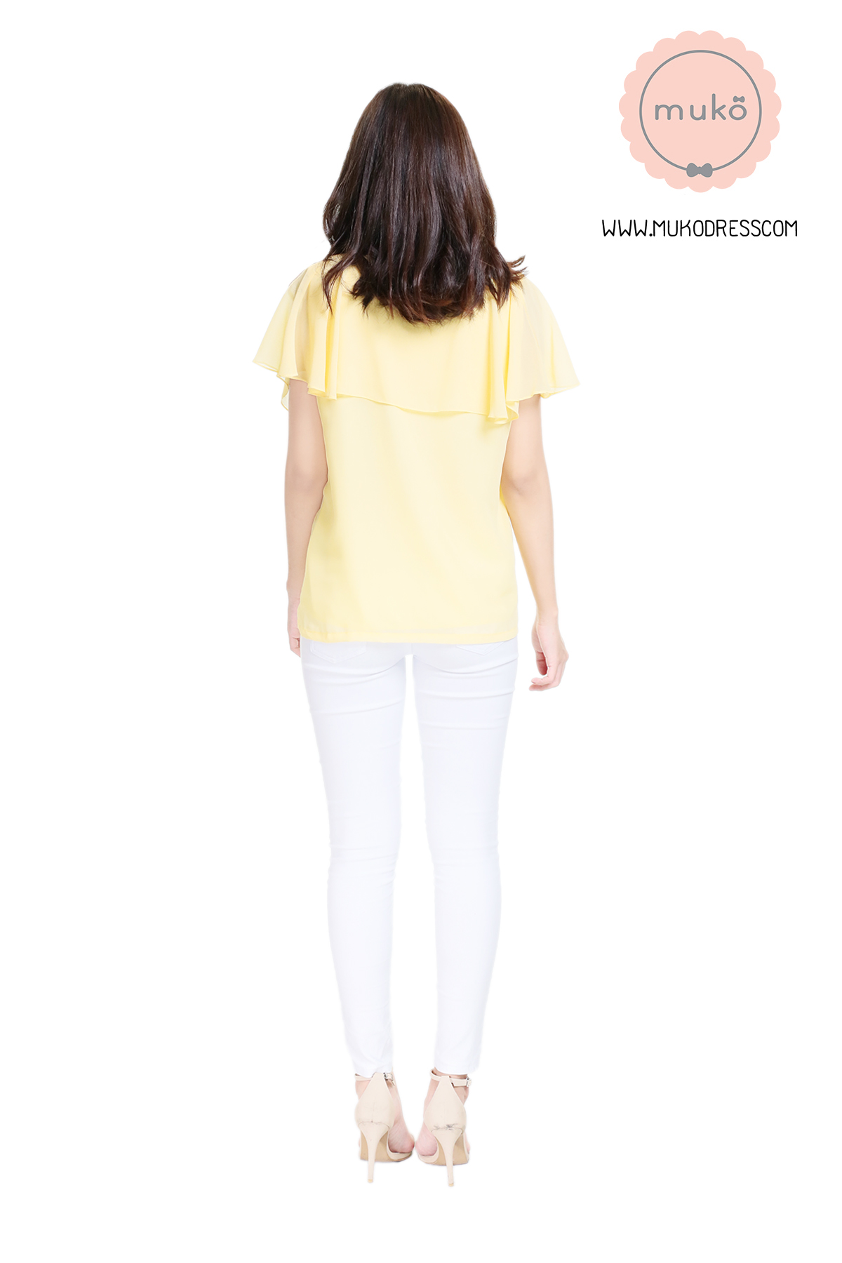 Muko Emma  เสื้อให้นม คลุมท้อง BSL03-023 สีเหลืองนม