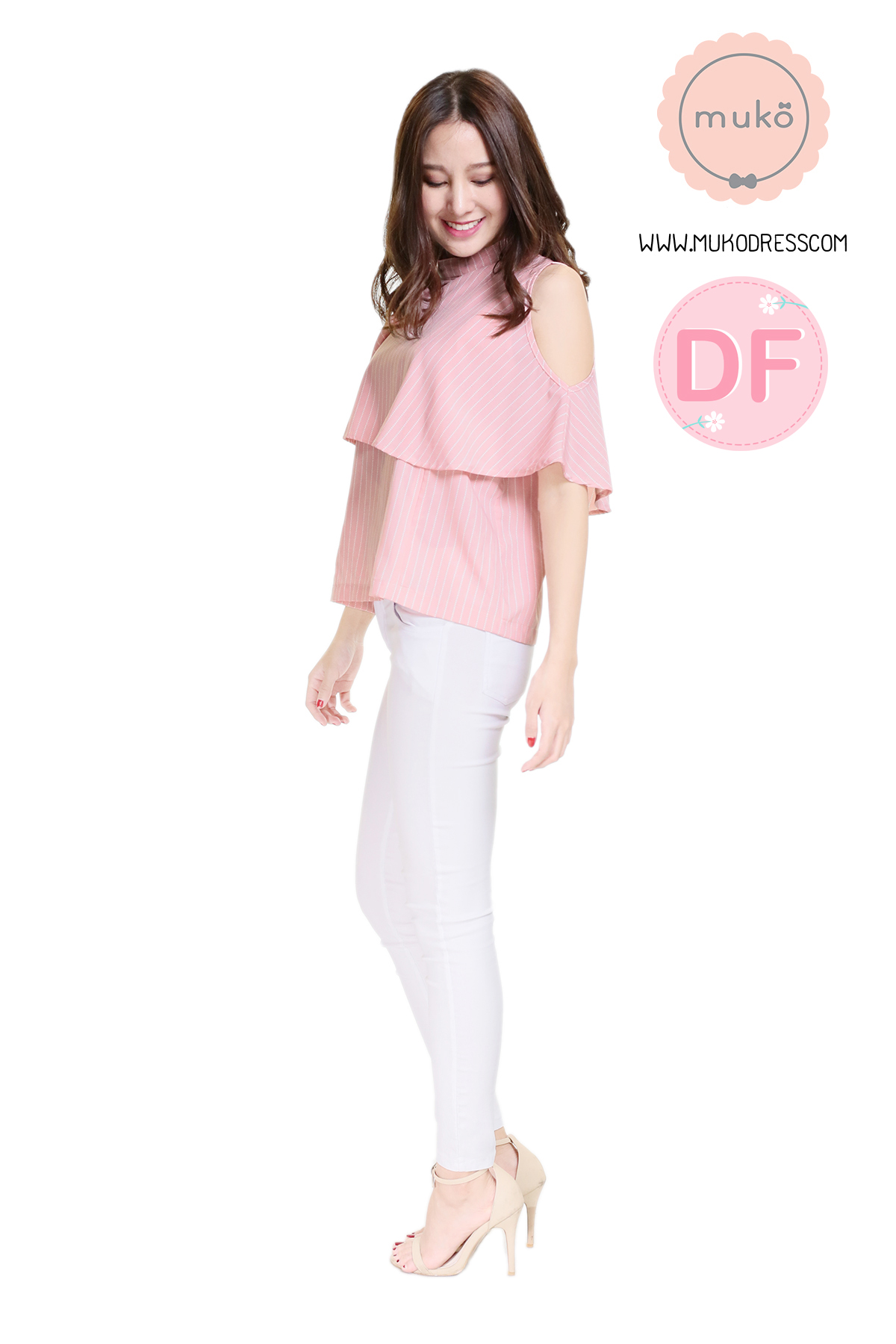 Muko Bryony เสื้อให้นม คลุมท้อง BSL04-018DF สีชมพู