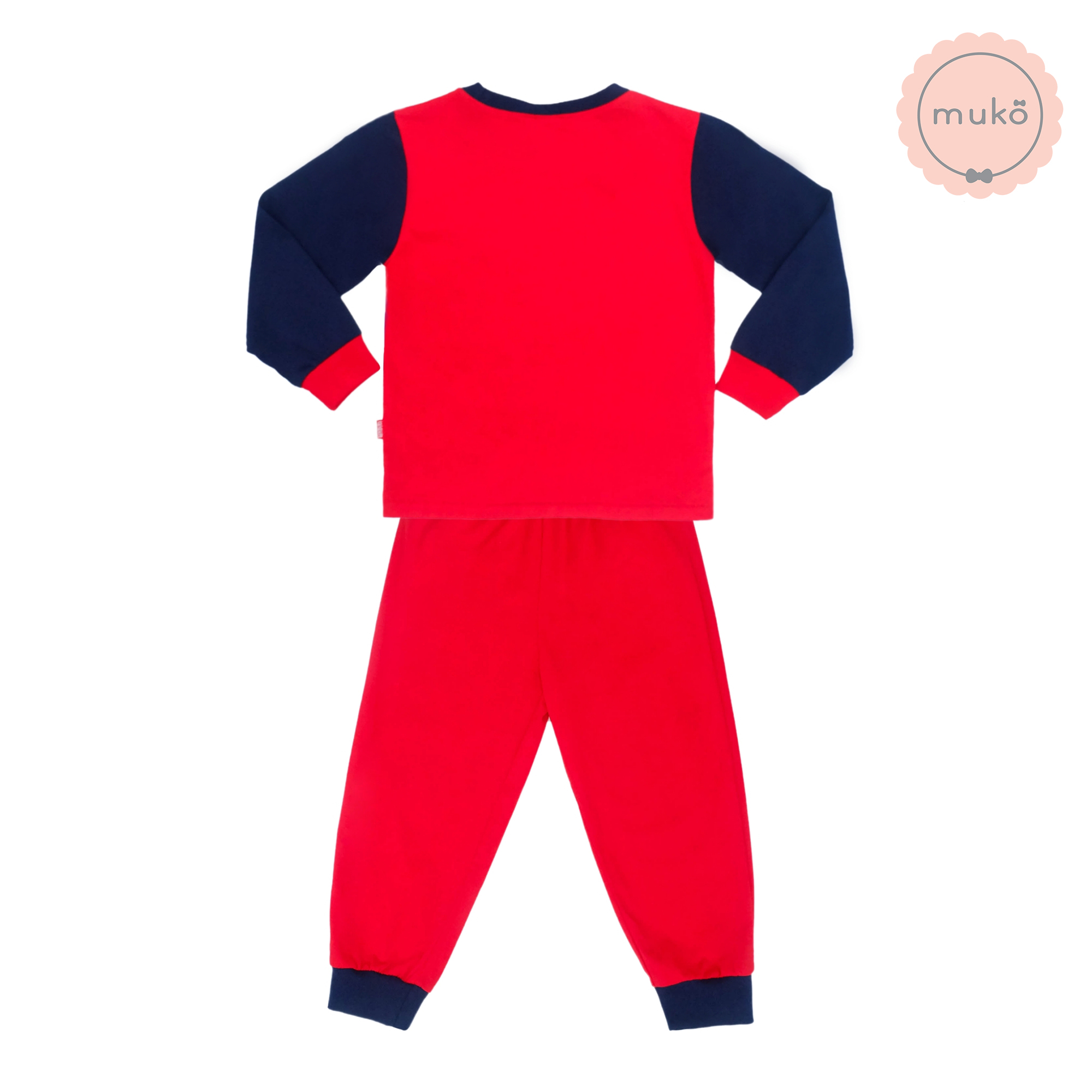 ชุดเด็ก 6 เดือน - 1 ขวบ แขนยาว-ขายาว (Size 1) DMS127-04-3-Red 1 ลาย สไปร์เดอร์แมน Spiderman สีแดง
